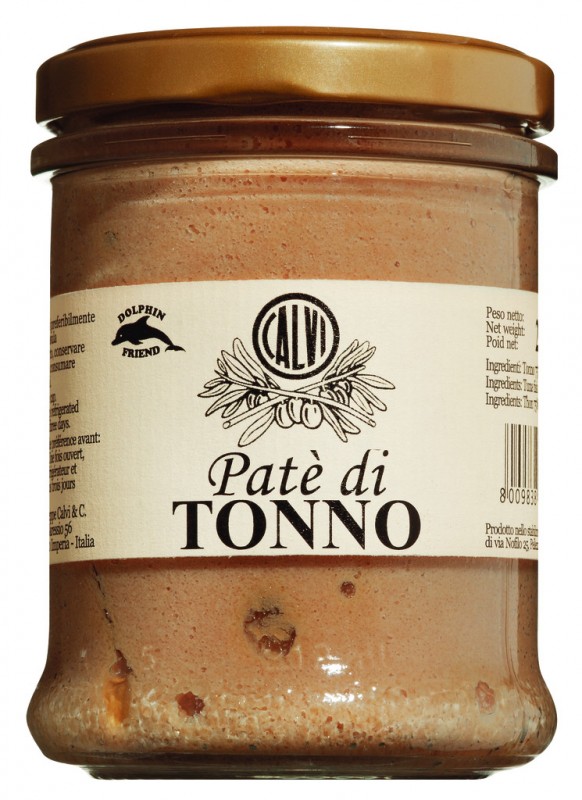 Pate di tonno, creme de atum, Calvi - 200g - Vidro