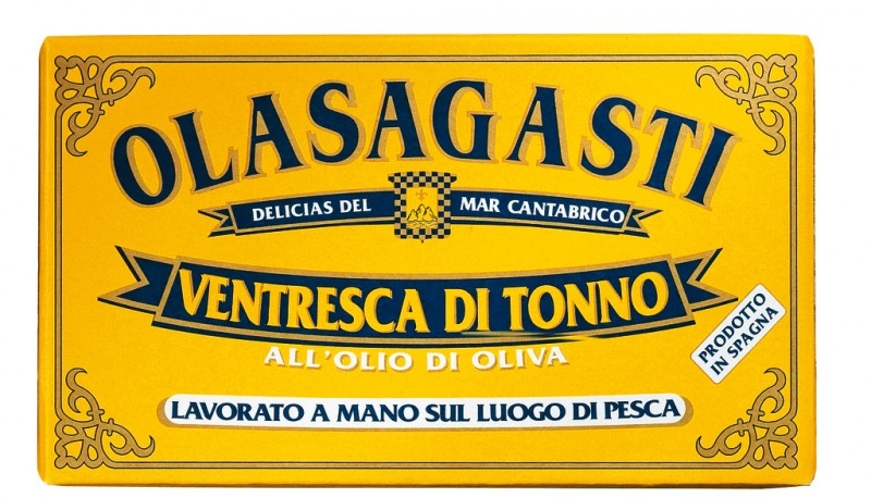 Ventresca di tonno, ventresca de tonyina (groc), Olasagasti - 120 g - llauna