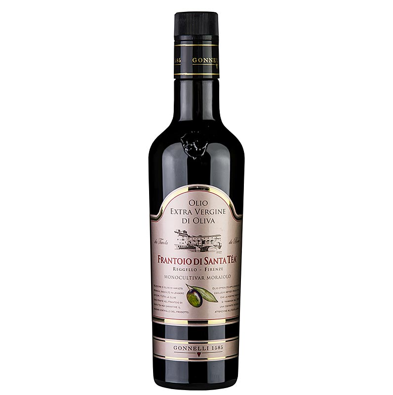 Monocultivar 100% Moraiolo, Olivenöl Extra Vergine, Santa Tea Gonnelli - 500 ml - Flasche Monocultivar 100% Moraiolo, Olivenöl Extra Vergine, Santa Tea Gonnelli - 500 ml - Flasche