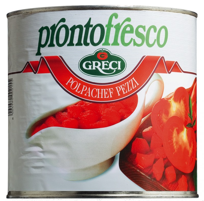 Polpachef pezzi, tomate concasse, Greci Prontofresco - 2.500g - pode