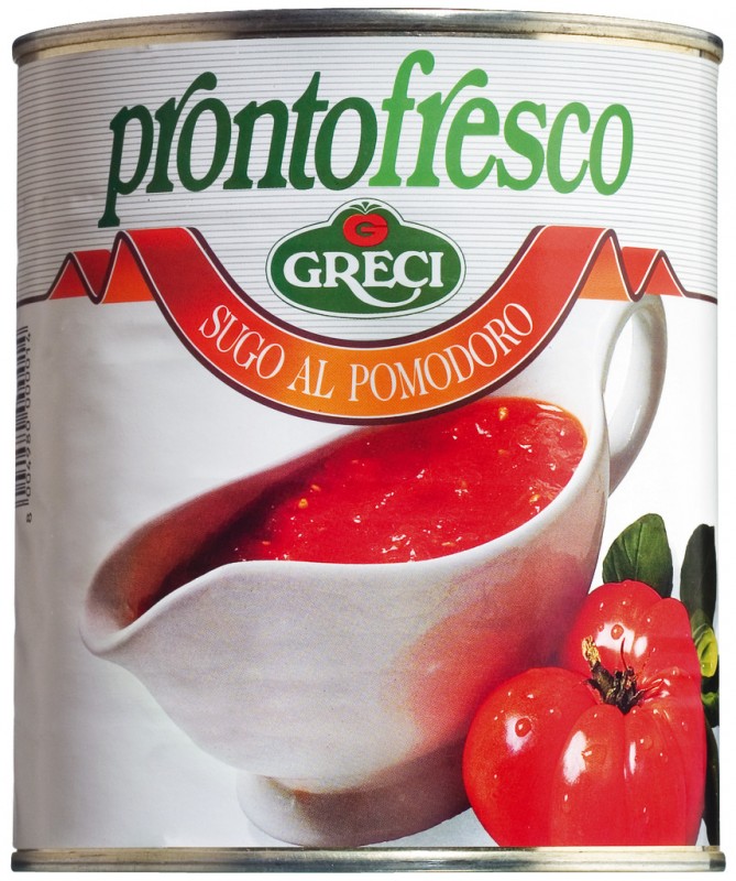 Sugo al pomodoro, salsa di pomodoro, Greci Prontofresco - 800 g - Potere