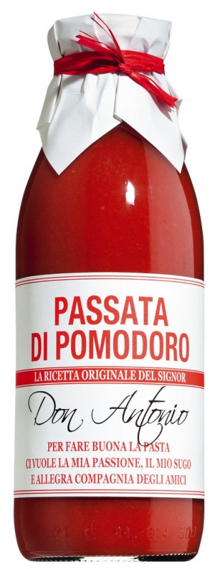 Passata di pomodoro, passata di pomodoro, Don Antonio - 480 ml - Bottiglia