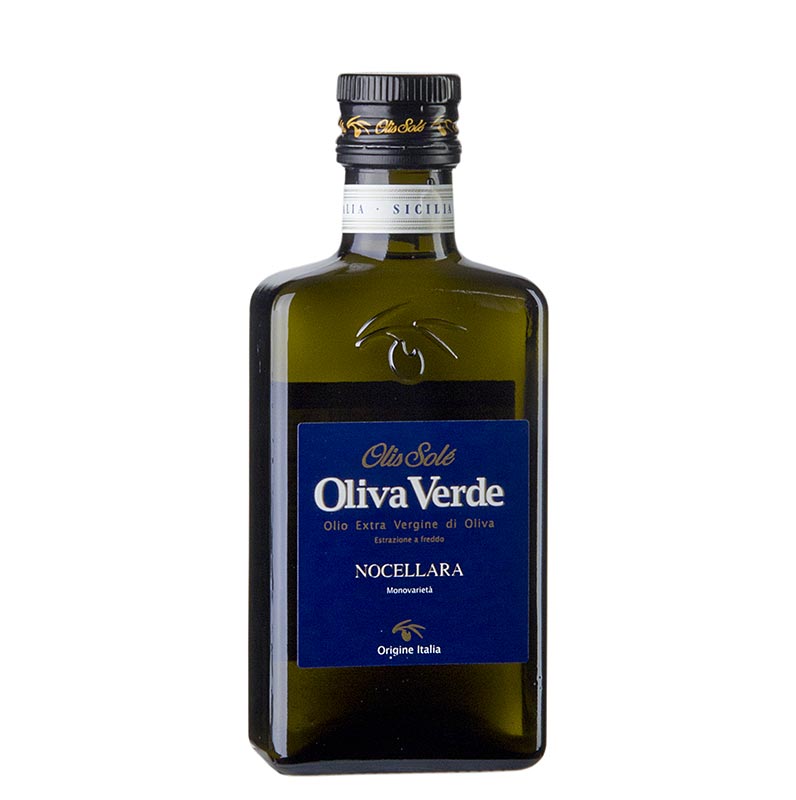 Oliva Verde Olivenöl Extra Vergine, aus Nocellara Oliven - 250 ml - Flasche Oliva Verde Olivenöl Extra Vergine, aus Nocellara Oliven - 250 ml - Flasche