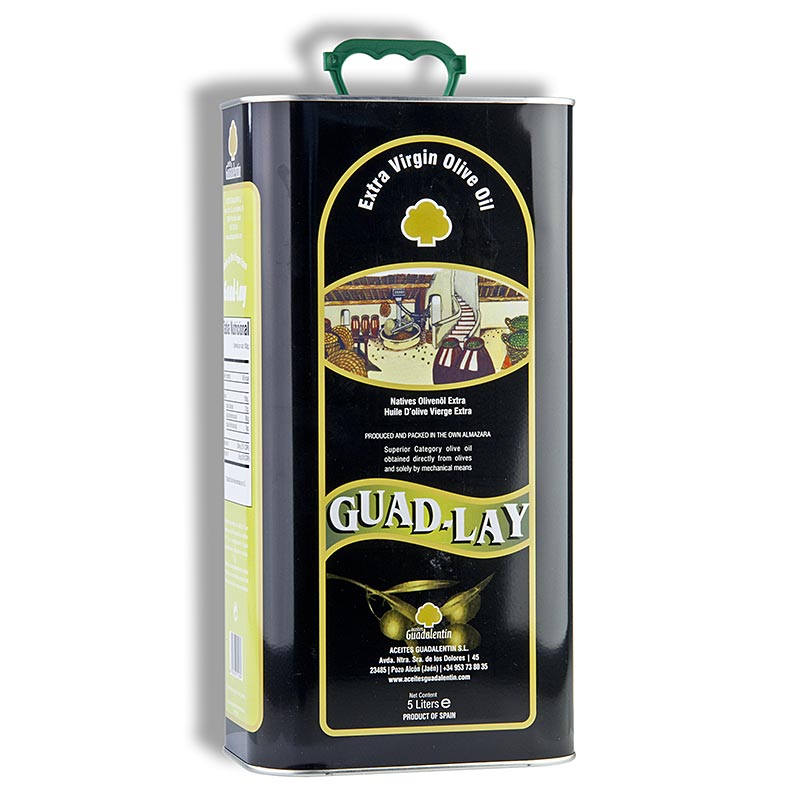 Natives Olivenöl Extra, Aceites Guadalentin Guad Lay, 100% Picual - 5 l - Pe-flasche Natives Olivenöl Extra, Aceites Guadalentin Guad Lay, 100% Picual - 5 l - Pe-flasche