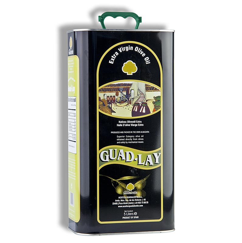 Natives Olivenöl Extra, Aceites Guadalentin Guad Lay, 100% Picual - 5 l - Pe-flasche