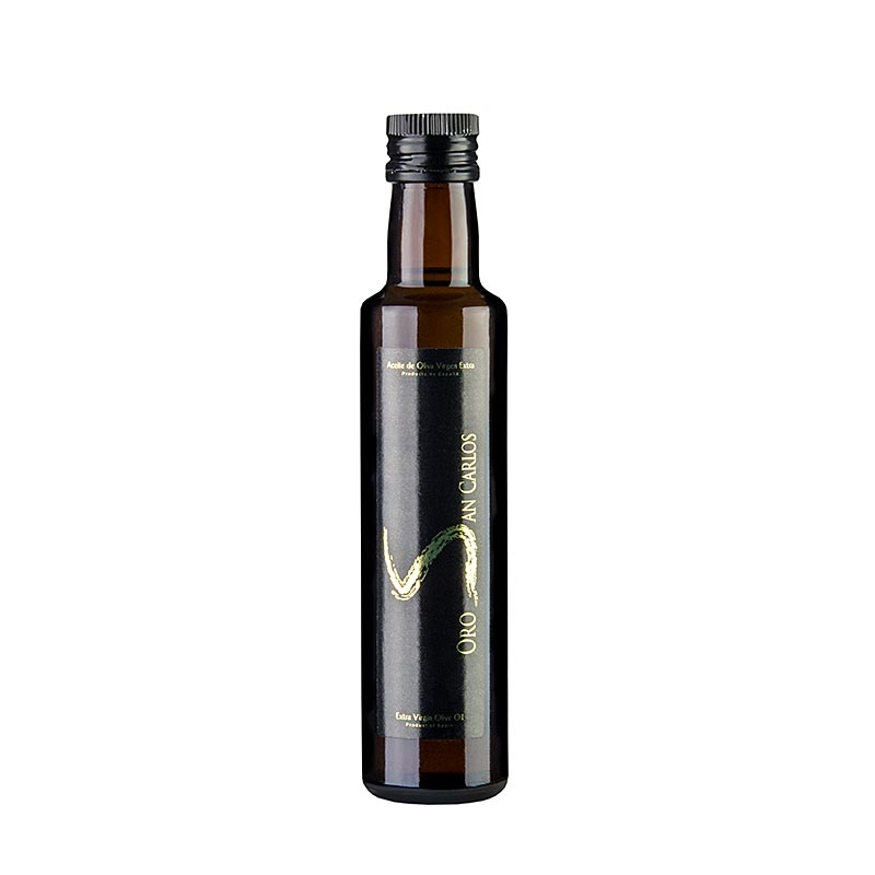 Oro San Carlos, Olivenöl Extra Virgin, Arbequina Cornicabra - 250 ml - Flasche Oro San Carlos, Olivenöl Extra Virgin, Arbequina Cornicabra - 250 ml - Flasche
