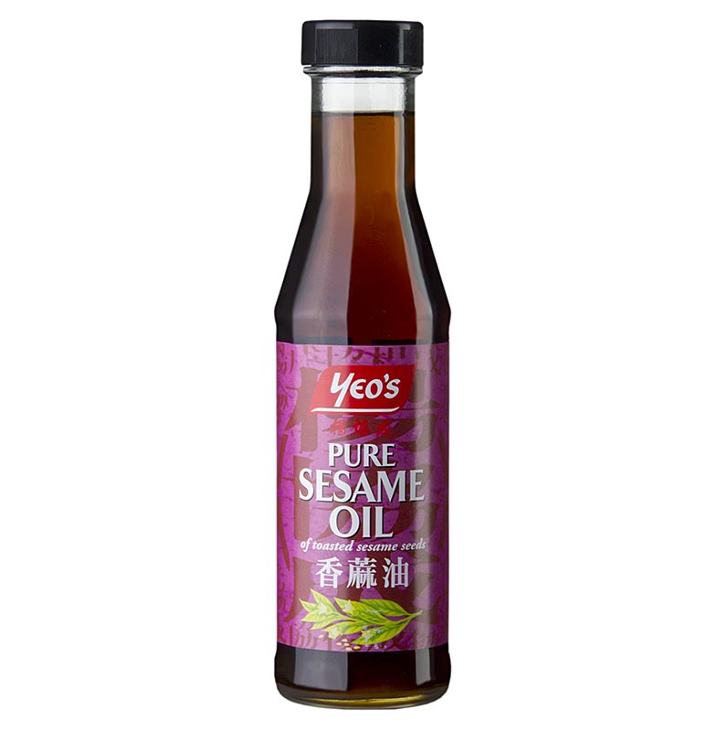 Sesamöl Asia, rein, dunkel, aus geröstetem Sesam, von Yeos - 375 ml - Flasche Sesamöl Asia, rein, dunkel, aus geröstetem Sesam, von Yeos - 375 ml - Flasche