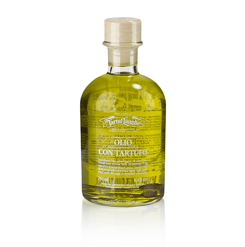 Natives Olivenöl Extra mit Sommertrüffel & Aroma (Trüffelöl), Tartuflanghe - 250 ml - Flasche