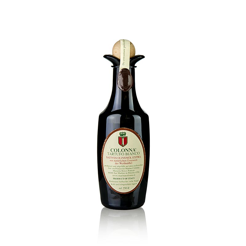 Natives Olivenöl Extra mit weißer Trüffel-Aroma (Trüffelöl), M. Colonna - 250 ml - Flasche