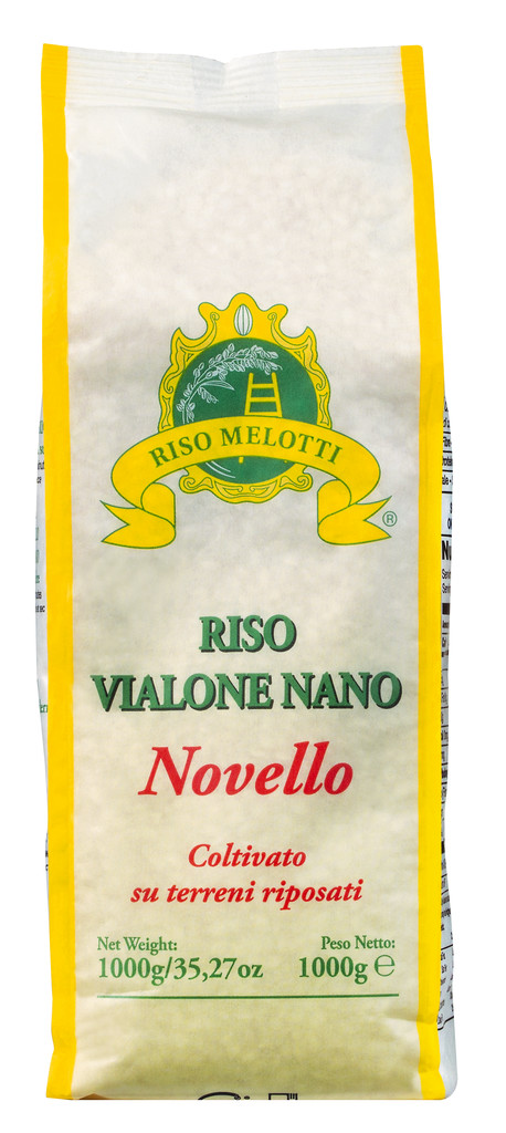 Riso Vialone Nano, Novello, Risotto - Arros Vialone Nano Novello, Melotti - 1.000 g - paquet
