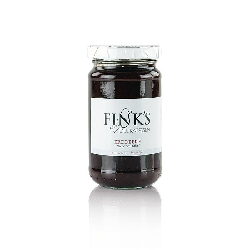 Erdbeer Leichtkonfitüre Mieze Schindler Fink`s Delikatessen - 220 g - Glas Erdbeer Leichtkonfitüre Mieze Schindler Fink`s Delikatessen - 220 g - Glas