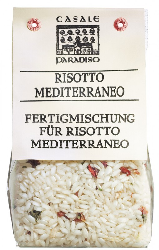 Risotto mediterraneo, risotto con verduras, Casale Paradiso - 300g - embalar