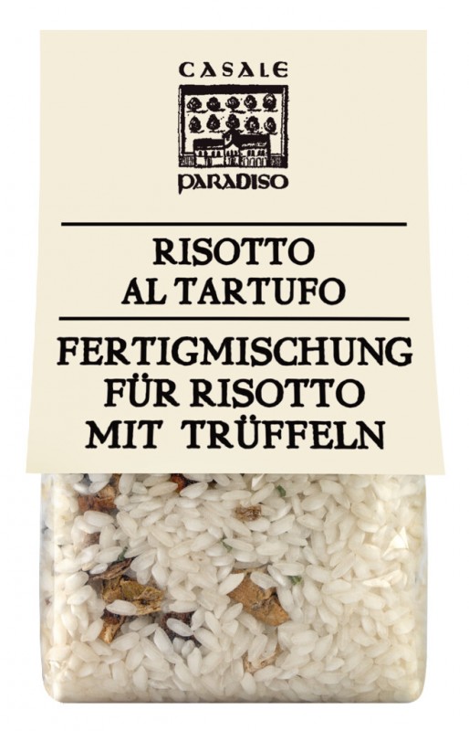 Risoto al tartufo, risoto com trufas de verao, Casale Paradiso - 300g - pacote