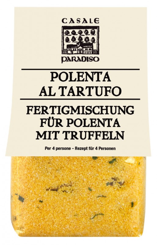 Polenta al tartufo, polenta com trufas de verao, Casale Paradiso - 300g - pacote Polenta al tartufo, polenta com trufas de verao, Casale Paradiso - 300g - pacote