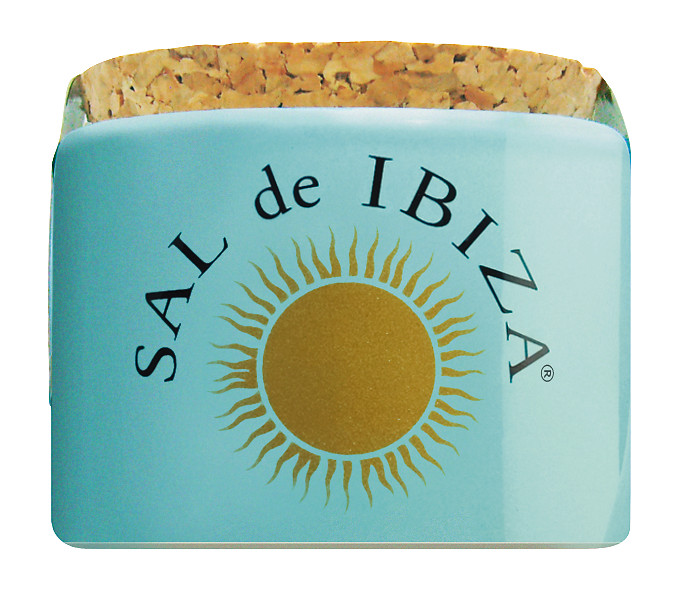 Flor de Sal mini, Flor de Sal em mini pote, Sal de Ibiza - 28,5g - Pedaco