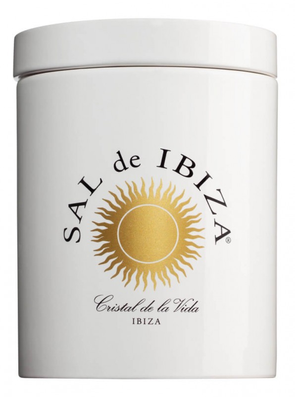Pote de ceramica Sal de Ibiza, vazio, recipiente de litro, Sal de Ibiza - Pedaco - solto