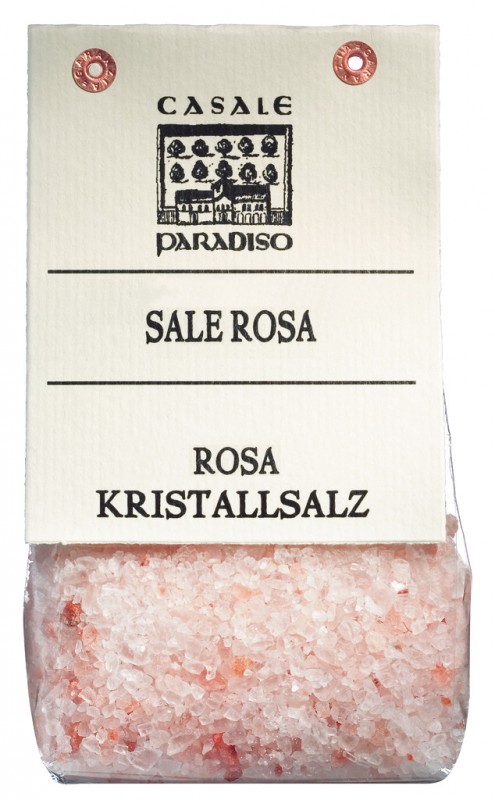 Rosa steinsalt fra provinsen Punjab, steinsalt fra provinsen Punjab, Casale Paradiso - 300 g - bag