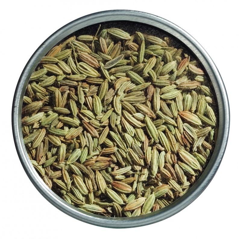 India, semillas de hinojo, organicas, enteras, Le Specialita di Viani - 40g - poder