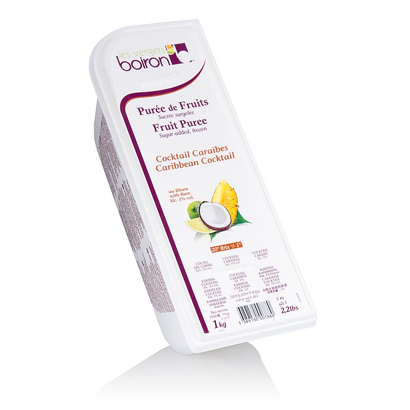 Karibik Cocktail Püree (Cocktail Caraibes), mit Rum 1% vol., Boiron - 1 kg - Pe-schale Karibik Cocktail Püree (Cocktail Caraibes), mit Rum 1% vol., Boiron - 1 kg - Pe-schale