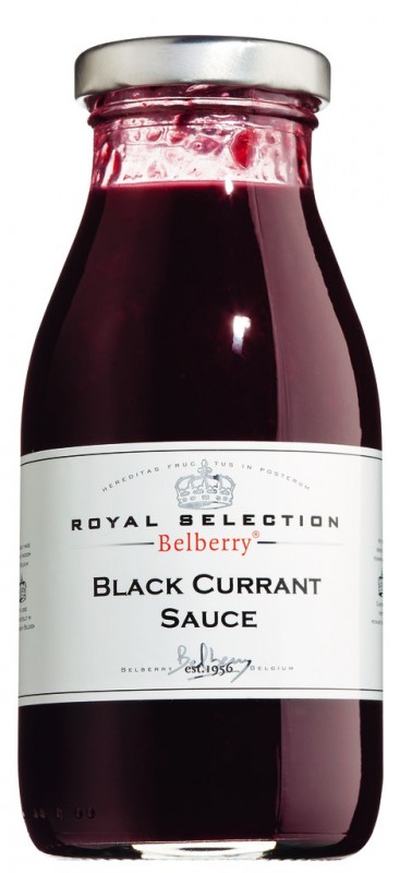 Salsa de fruita de grosella negra Belberry, salsa de fruita de grosella negra, Belberry - 250 ml - Vidre