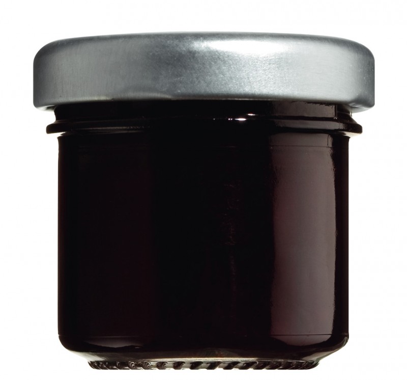 Confettura di ribes nero Noir de Bourgogne, della Val de Loire, Alain Milliat - 30 g - Bicchiere