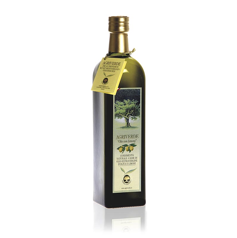 Limonen-Olivenöl, Olio con limoni (Öl mit Zitrone), Agriverde, BIO - 750 ml - Flasche Limonen-Olivenöl, Olio con limoni (Öl mit Zitrone), Agriverde, BIO - 750 ml - Flasche