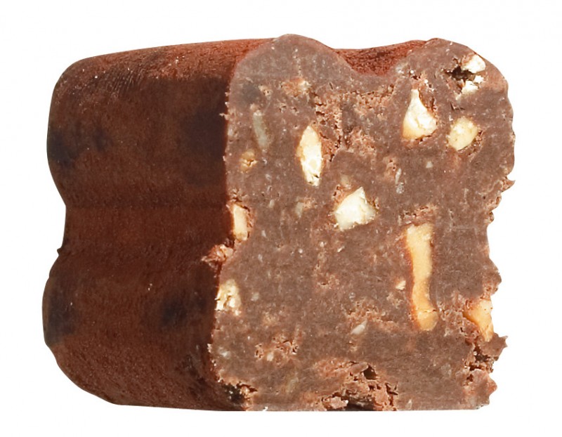Tartufi dolci neri, sacchetto, praline diperbuat daripada coklat gelap dengan hazelnut, Viani - 200 g - beg