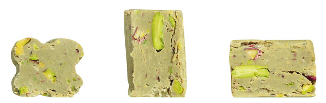 Tartufi dolci al pistacchio, sfusi, truffle coklat putih dengan pistachio, longgar, Viani - 1.000 gram - tas