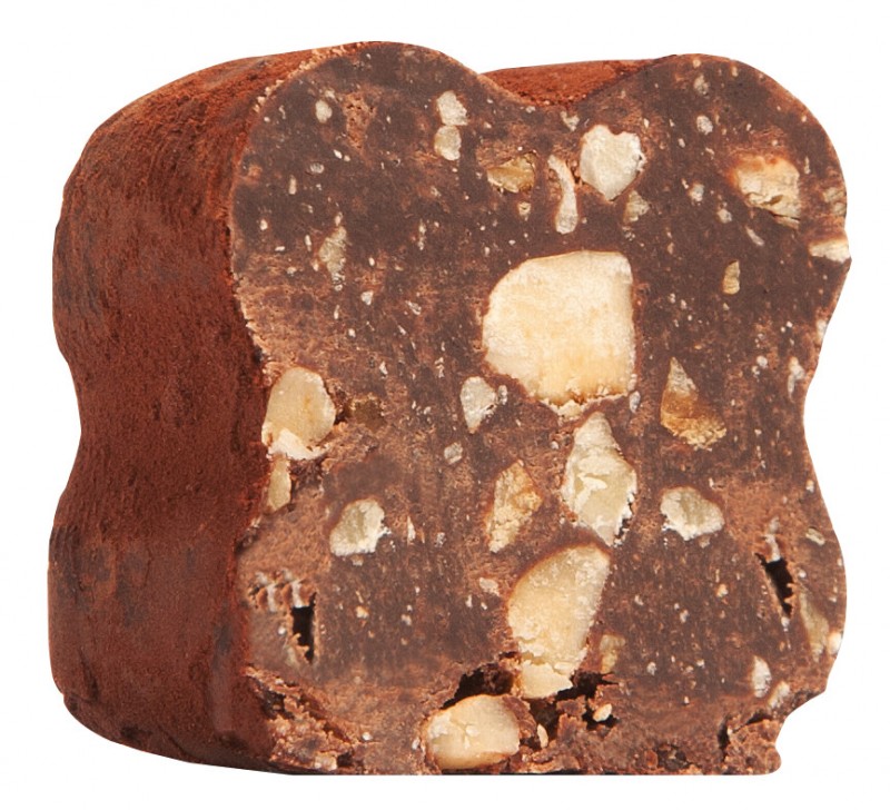 Tartufi dolci al gianduia, sfusi, truffle coklat dengan gianduia, longgar, Viani - 1.000 gram - tas