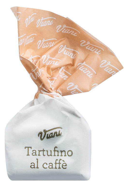 Tartufini dolci al caffe, sfusi, tartufi di cioccolato al caffe e nocciole, sfusi, Viani - 1.000 g - borsa