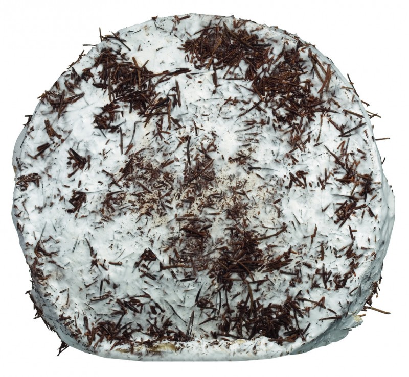 Brie La Dzorette, queijo macio de leite de vaca cru com agulhas de pinheiro torradas, Michel Beroud - aprox. 1,5 kg - Pedaco