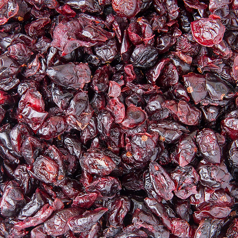 Cranberries/Moosbeeren, getrocknet, ungeschwefelt, gesüßt, hell, USA - 1 kg - Beutel