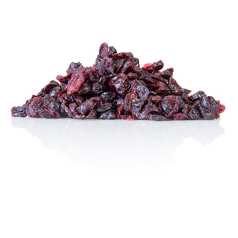 Cranberries / Moosbeeren, getrocknet, ungeschwefelt, gesüßt, hell, USA - 1 kg - Beutel