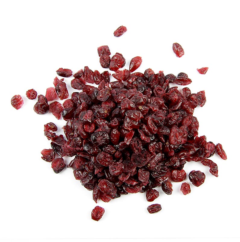 Cranberries / Moosbeeren getrocknet, mit Ananassaft gesüßt, hell - 1 kg - Beutel