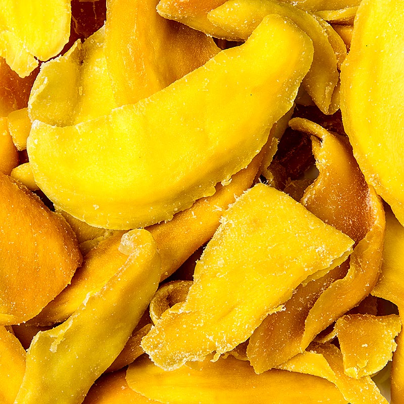 Mango-Scheiben, getrocknet, geschwefelt - 1 kg - Beutel Mango-Scheiben, getrocknet, geschwefelt - 1 kg - Beutel