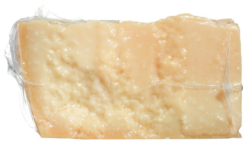 Grana Padano DOP Riserva 20 meses, queijo duro feito com leite de vaca cru, 1 / 8 roda pelo menos 20 meses, Latteria Ca` de` Stefani - aproximadamente 4kg - Pedaco