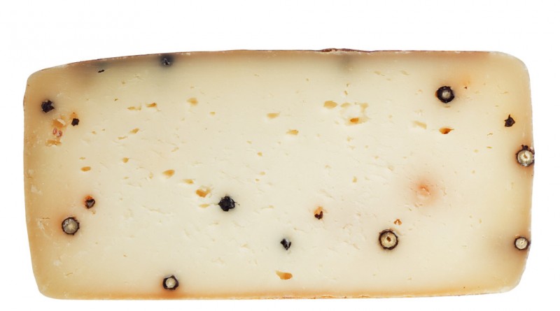 Pecorino pepe nero, queso de oveja con pimienta negra, Busti - aproximadamente 1,3 kg - Pedazo