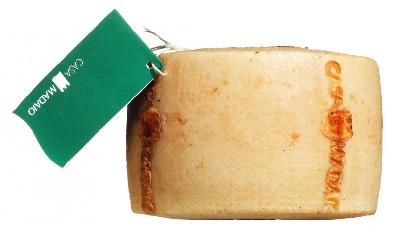 Caprotto, queijo de cabra curado em caverna, roda inteira, Casa Madaio - aproximadamente 2,4 kg - Pedaco