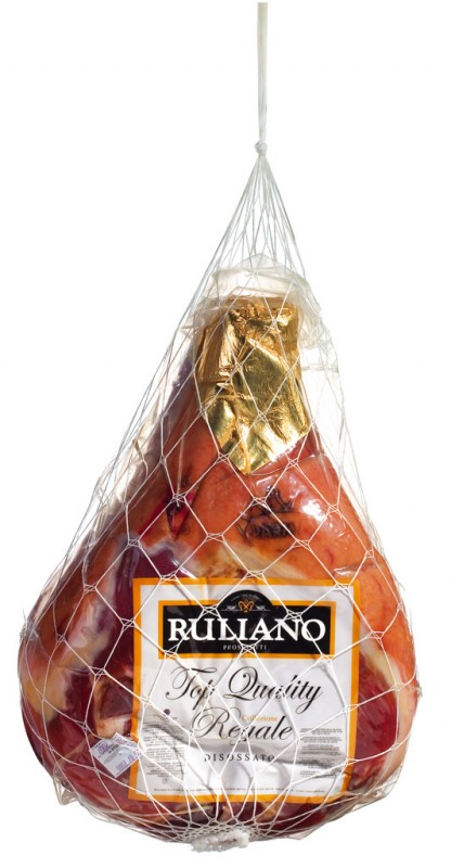 Jamon de Parma DOP sin hueso, 16 - 18 meses, Prosciutto di Parma DOP, Collezione Regale, Ruliano - aproximadamente 7 kg - Pedazo