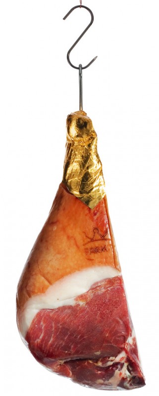 Prosciutto di Parma DOP, disossato a meta, jamon de Parma DOP sin hueso, dividido, Ruliano - aproximadamente 3,5 kg - Pedazo