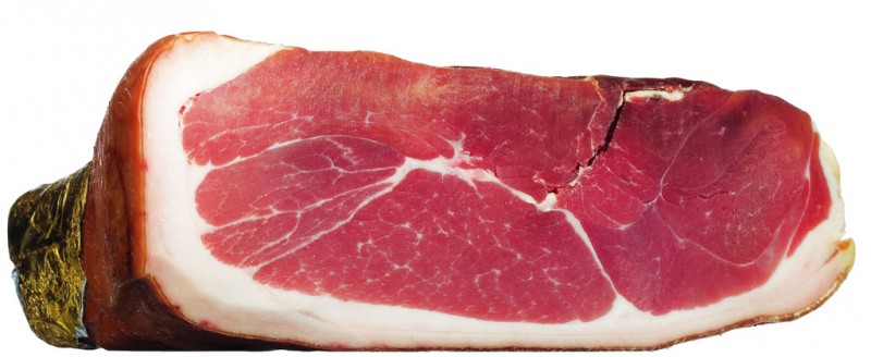 Presunto de Parma DOP disossato, organico, presunto de Parma DOP sem espinhas, organico, Salumificio Pedrazzoli - aproximadamente 8kg - Pedaco