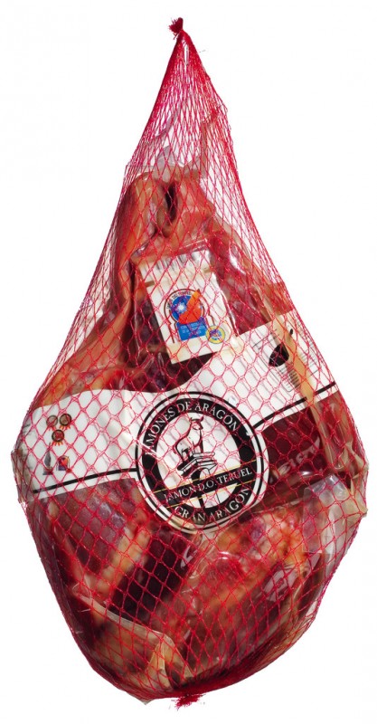 Serranoskinka, 18 manader gammal, benfri, Jamon de Teruel SUB, Jamones dAragon - ca 5,5 kg - Bit Serranoskinka, 18 manader gammal, benfri, Jamon de Teruel SUB, Jamones dAragon - ca 5,5 kg - Bit