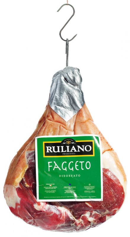 Prosciutto Faggeto, jamon de campo Faggeto, 12 meses de crianza, Ruliano - aproximadamente 7 kg - Pedazo