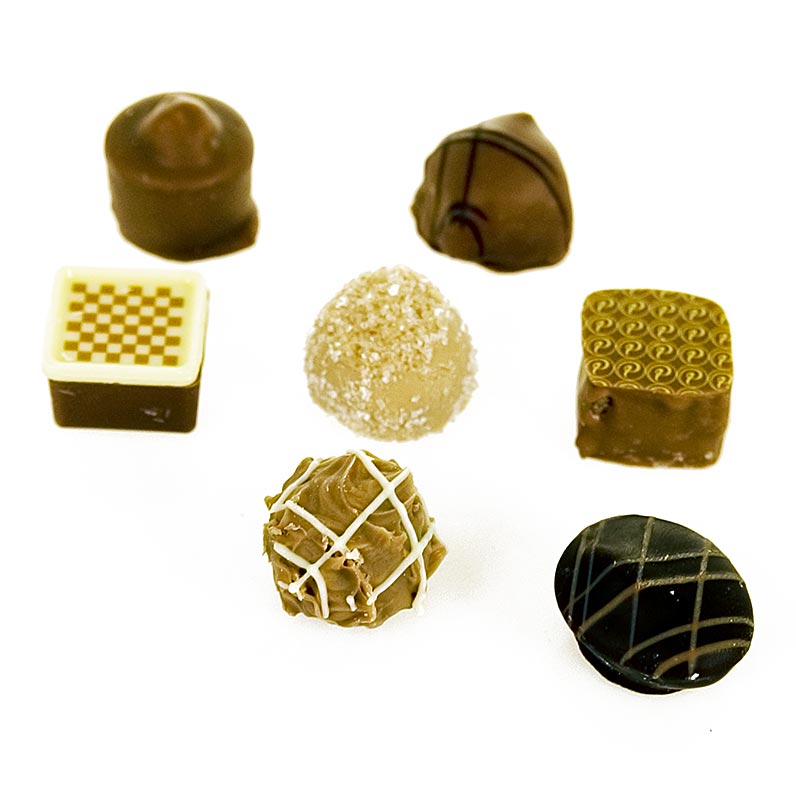 Pralinen - Mischung, alkoholfrei, 7 Sorten, Peters - 1,8 kg, ca.147 Stück - Karton Pralinen - Mischung, alkoholfrei, 7 Sorten, Peters - 1,8 kg, ca.147 Stück - Karton