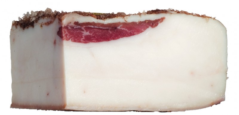 Lardo Giannarelli di Colonata, pancetta grassa di suino domestico, Giannarelli - circa 750 gr - Pezzo