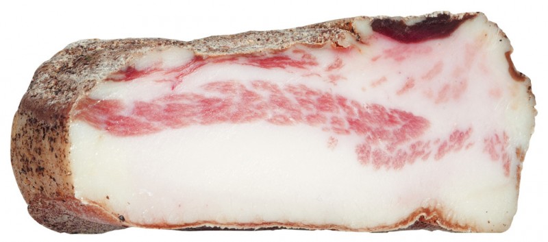 Guanciale, guanciale essiccato all`aria, Falorni - circa 1200 gr - Pezzo