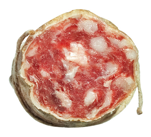 Salame Gentile, salame seco ao ar, Antica Corte Pallavicina - aproximadamente 600g - Pedaco