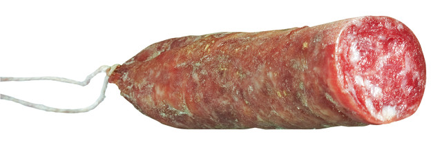 Salame Spigarolino di Culatello, salami Culatello, Antica Corte Pallavicina - aproximadamente 400 gramos - Pedazo