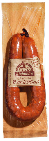 Chorizo Barbacoa, longaniza de cerdo con pimientos, Alejandro - 250 gramos - Pedazo