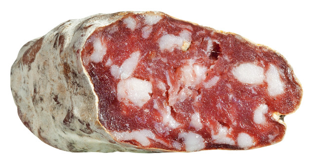Salame di fassona, piccolo, salami con ternera, Cascina Stella - aproximadamente 200 gramos - Pedazo